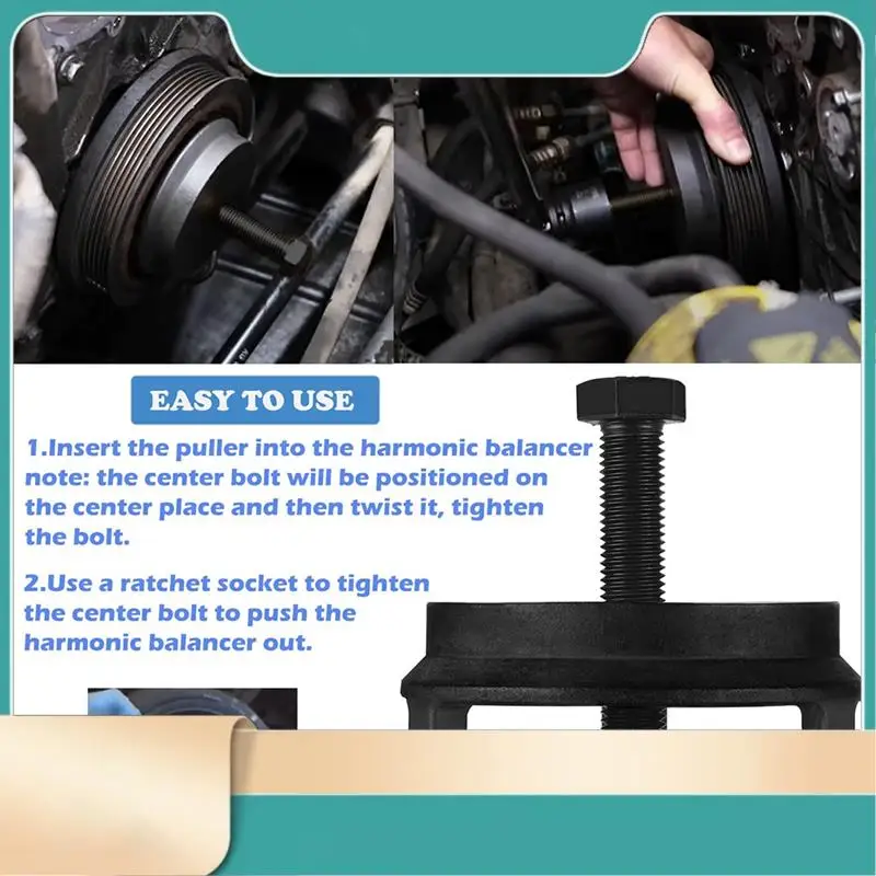 For GM LS Harmonic Balancer Puller 25264 Crank Pulley Puller Automotive Replacement Engine Quickly Removes Tool-N31R
For GM LS Harmonic Balancer Puller 25264 Crank Pulley Puller Automotive Replacement Engine Quickly Removes Tool-N31R