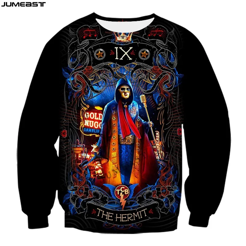 Jumeast Y2k Men Women 3D Printed Sweatshirt Hip Hop Tarot Cards Long Sleeve Fashion T Shirt Sport Pullover Tops Tees
Jumeast Y2k Men Women 3D Printed Sweatshirt Hip Hop Tarot Cards Long Sleeve Fashion T Shirt Sport Pullover Tops Tees
