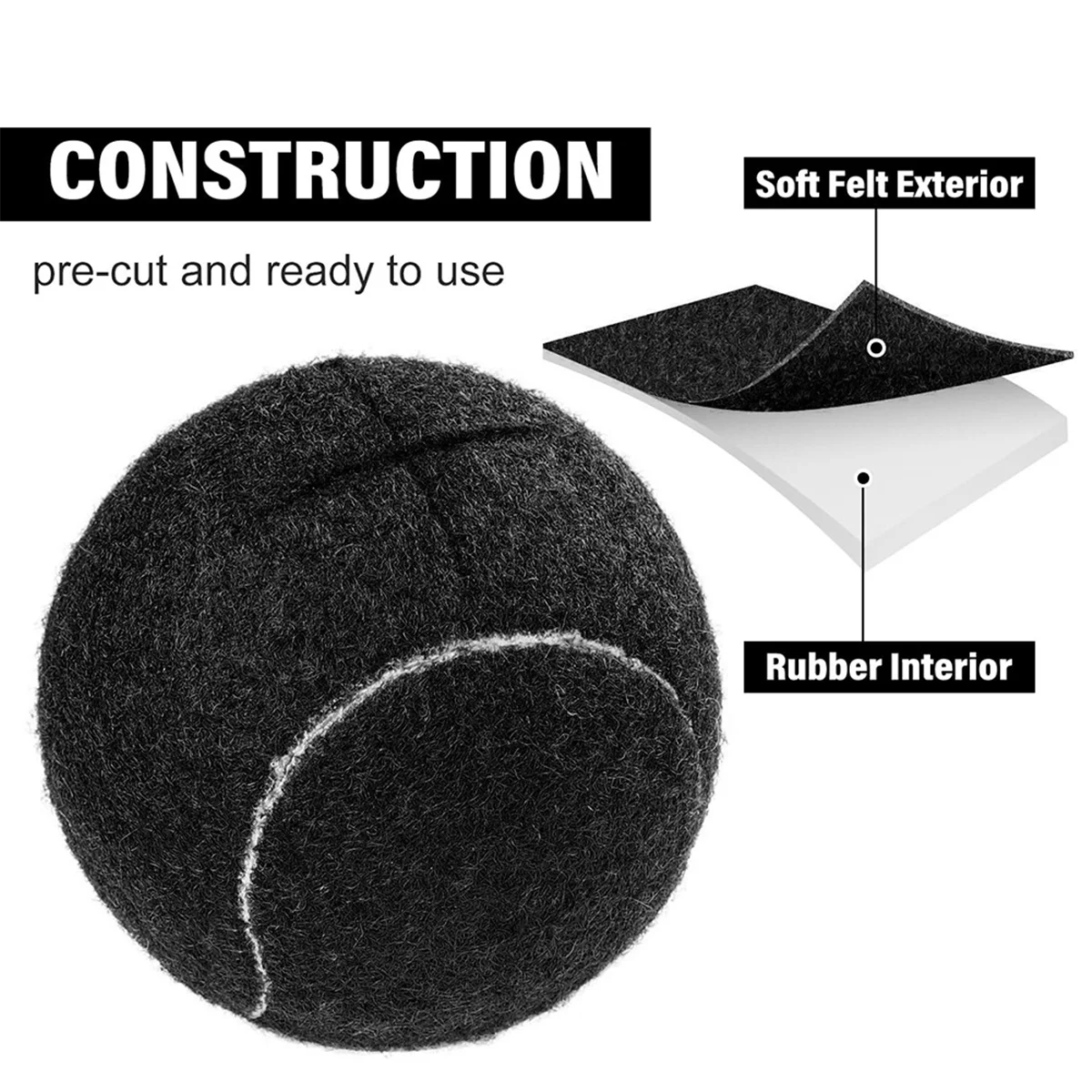 4PCS Tennis Balls for Furniture Legs and Floor Protection Legs Universal Precut Glide Balls,Heavy Duty Long Lasting K
4PCS Tennis Balls for Furniture Legs and Floor Protection Legs Universal Precut Glide Balls,Heavy Duty Long Lasting K