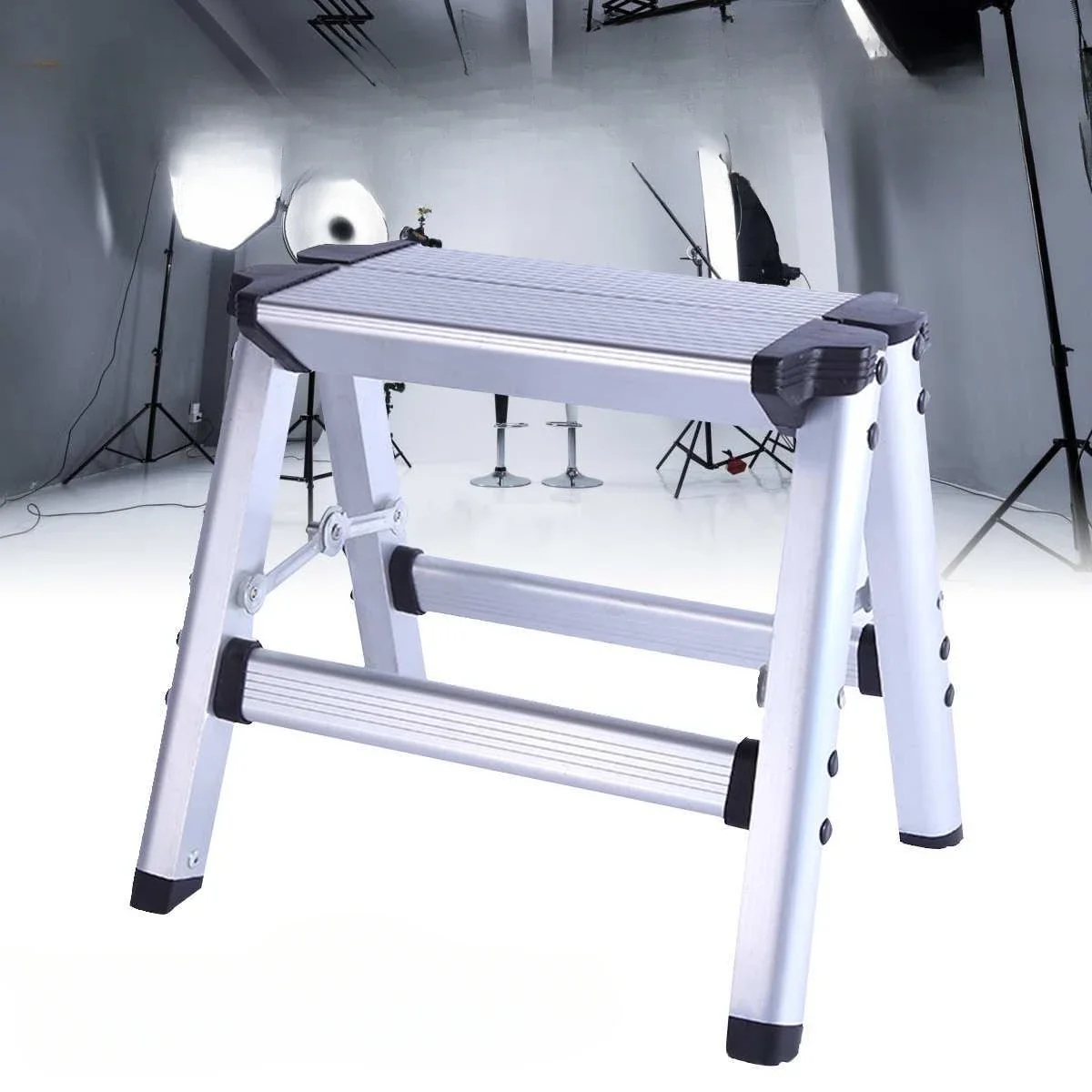 %a Aluminium Platform 2-Step Tool Folding Ladder Maximum 150KG Load Anti Slip Safety Double-sided with Thick Stairs
%a Aluminium Platform 2-Step Tool Folding Ladder Maximum 150KG Load Anti Slip Safety Double-sided with Thick Stairs