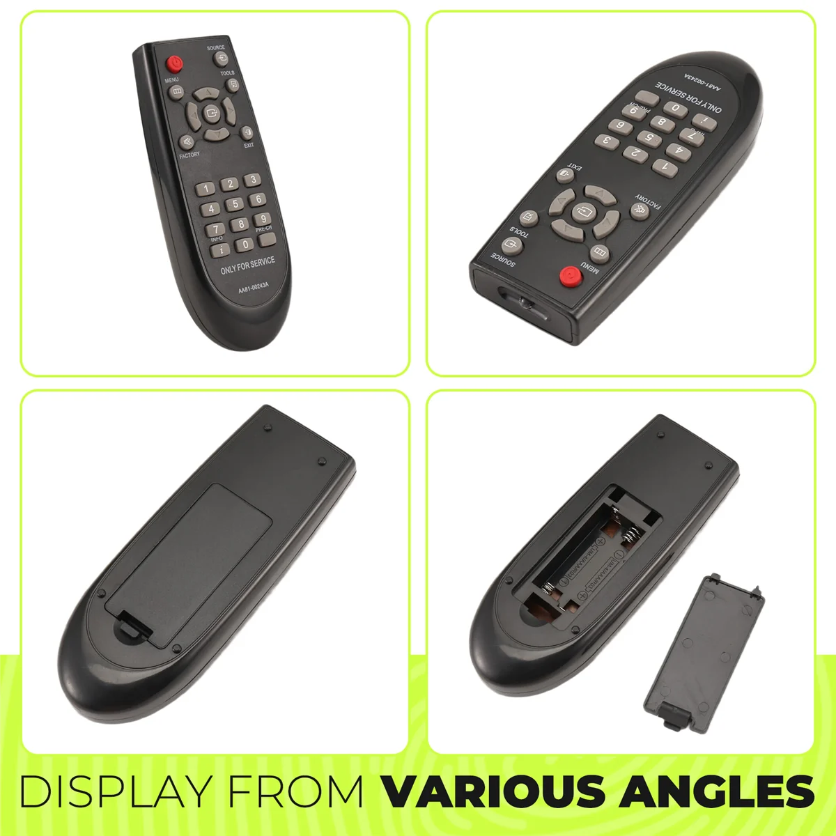 AA91 AA81-00243A Service Remote Control Controller Replacement for Samsung TM930 TV Television
AA91 AA81-00243A Service Remote Control Controller Replacement for Samsung TM930 TV Television