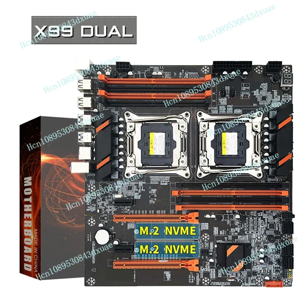 Материнская плата X99 с двумя процессорами M.2 LGA 2011 V3 E-ATX USB3.0 SATA3 8 DIMM DDR4 Поддержка слота процессора Xeon 2011-3
Материнская плата X99 с двумя процессорами M.2 LGA 2011 V3 E-ATX USB3.0 SATA3 8 DIMM DDR4 Поддержка слота процессора Xeon 2011-3