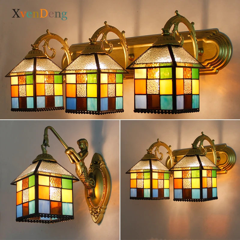 Tiffany House Wall Lamp Vintage Led Stained Glass Wall Lights for Home Decor Bedroom Bathroom Mirror Light Bedside Wall Sconce
Tiffany House Wall Lamp Vintage Led Stained Glass Wall Lights for Home Decor Bedroom Bathroom Mirror Light Bedside Wall Sconce