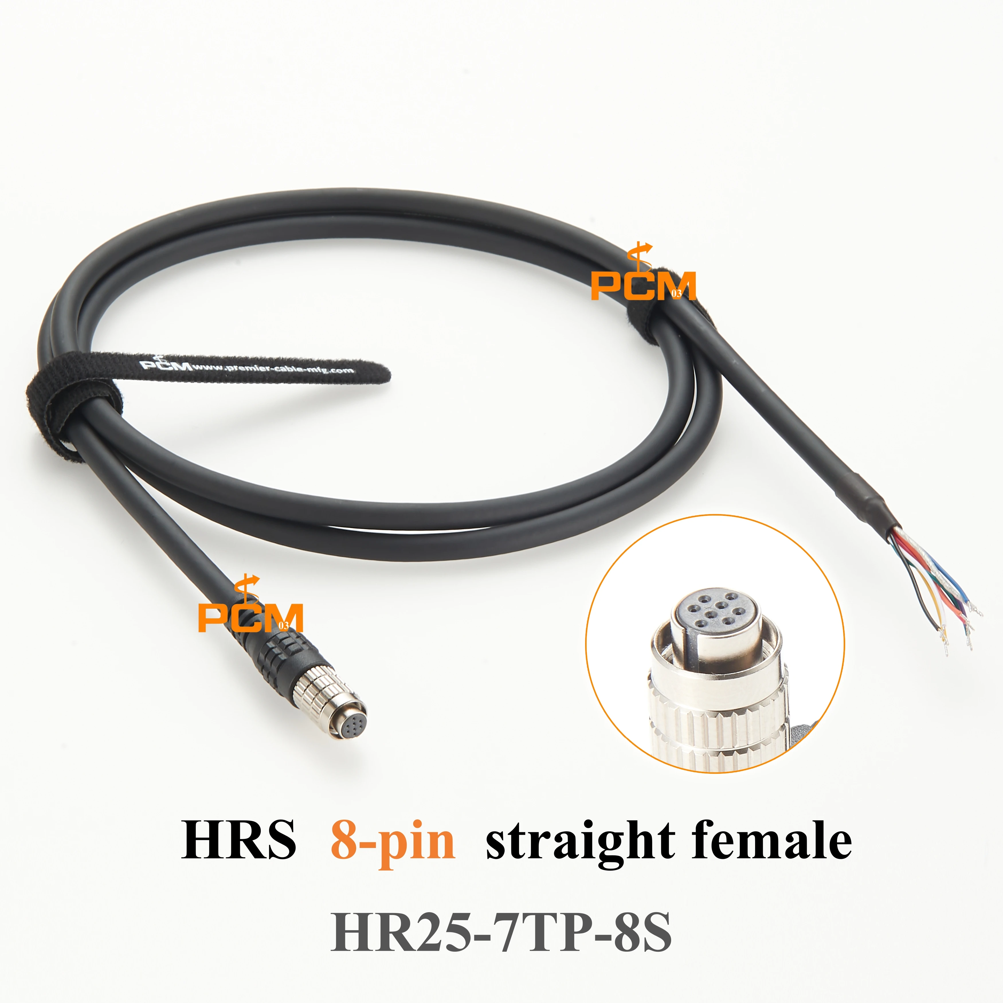 HR25-7TP-8S 8 Pin Female to Open I/O Power High Flex Cable For Flir Point Grey Basler AVT Machine Vision Camera Gige Vision CCD
HR25-7TP-8S 8 Pin Female to Open I/O Power High Flex Cable For Flir Point Grey Basler AVT Machine Vision Camera Gige Vision CCD