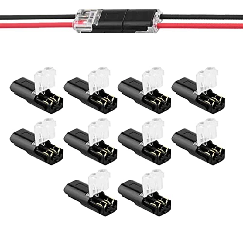 A98E-Double-Wire Plug-In Connector+Locking Buckle, No Wire Stripping Cutting 2 Way 2 Pin LED Connector For AWG 20-24
A98E-Double-Wire Plug-In Connector+Locking Buckle, No Wire Stripping Cutting 2 Way 2 Pin LED Connector For AWG 20-24