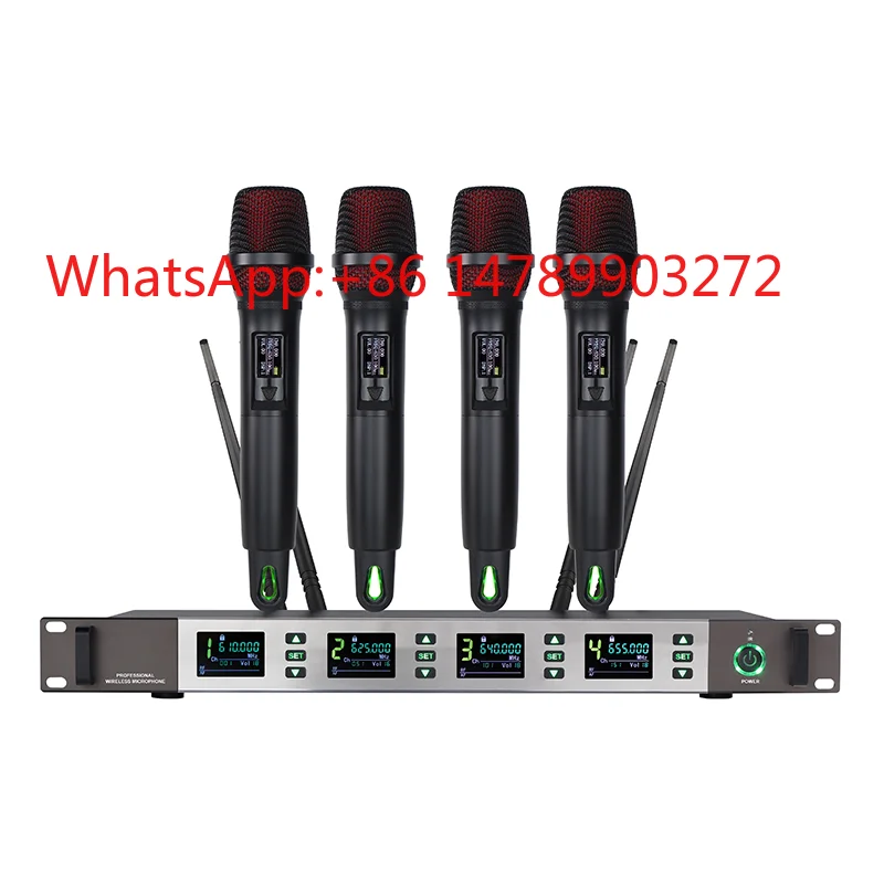 One To Four Wireless Handheld Microphone UHF Professional Karaoke Mic for Home KTV Stage Performance
One To Four Wireless Handheld Microphone UHF Professional Karaoke Mic for Home KTV Stage Performance