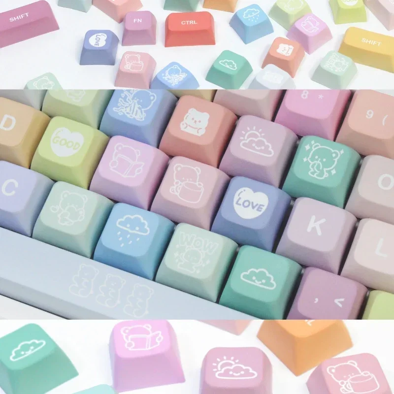 Candy Bears Keycaps Game Keyboard Personality Cute Girls Keycaps for Mechanical Keyboard Customize Key Caps PBT Keycaps
Candy Bears Keycaps Game Keyboard Personality Cute Girls Keycaps for Mechanical Keyboard Customize Key Caps PBT Keycaps
