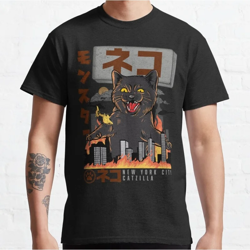 0809 catzilla King of Monster Gift t shirt for Cat Lover Cute kitty Graphic tee Short Sleeve y2k clothes All size tops
0809 catzilla King of Monster Gift t shirt for Cat Lover Cute kitty Graphic tee Short Sleeve y2k clothes All size tops