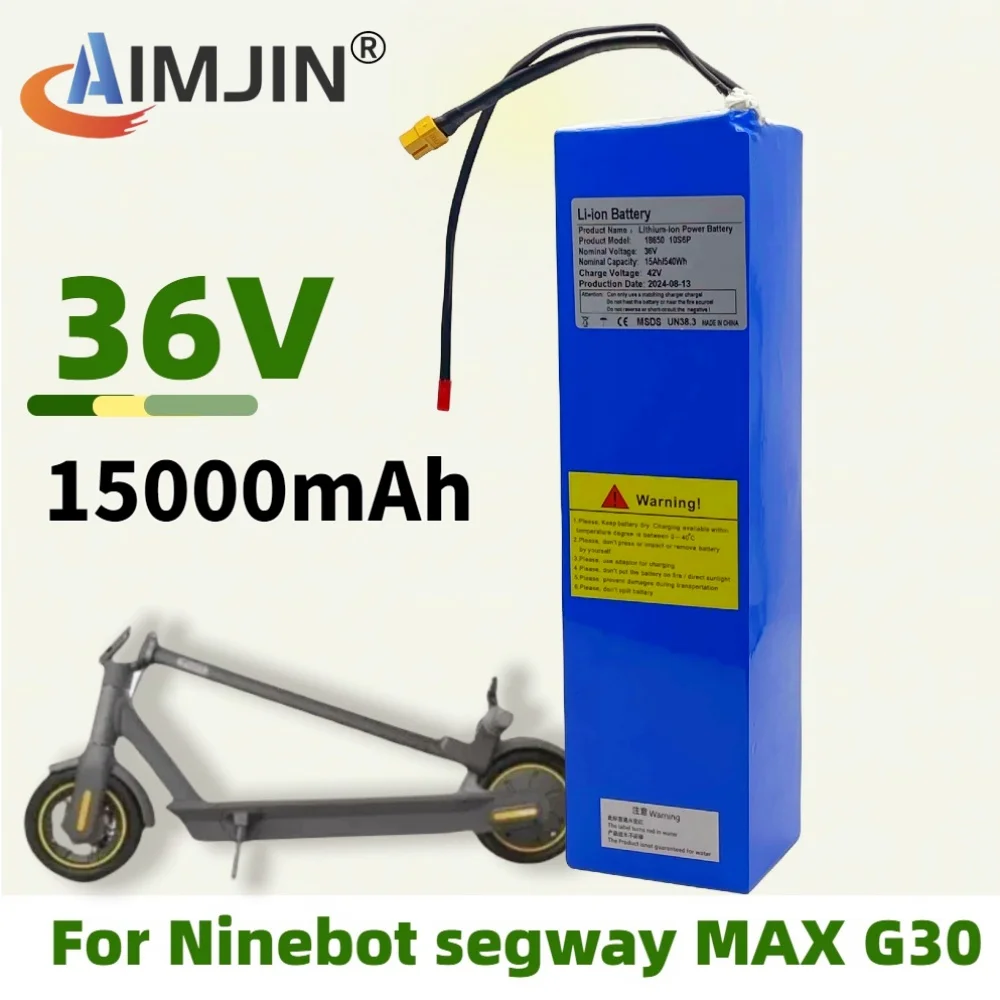 High quality original 10S6P 36V 15000mAh for special battery pack For Xiaomi Ninebot G30 MAX No. 9 Electric Scooter battey
High quality original 10S6P 36V 15000mAh for special battery pack For Xiaomi Ninebot G30 MAX No. 9 Electric Scooter battey