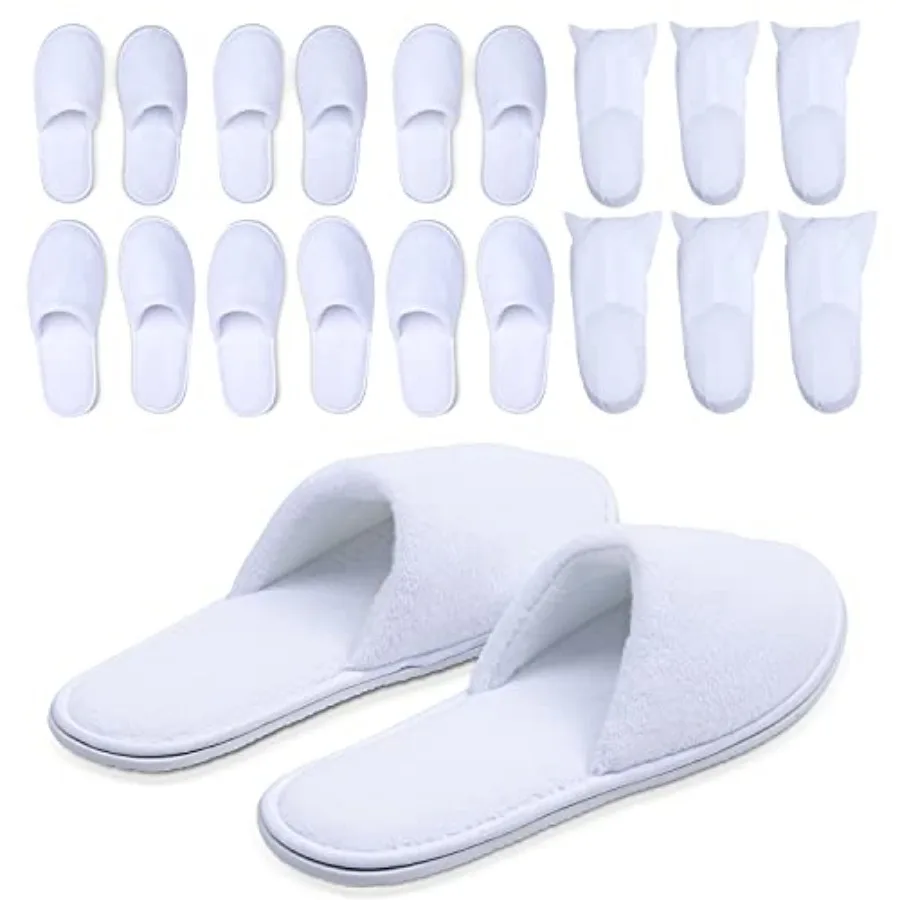 Spa Slippers, Disposable Slippers for Guests Bulk of s - Non-Slip Closed-Toe Premium White Spa Slippers Bulk with Travel Bags -
Spa Slippers, Disposable Slippers for Guests Bulk of s - Non-Slip Closed-Toe Premium White Spa Slippers Bulk with Travel Bags -