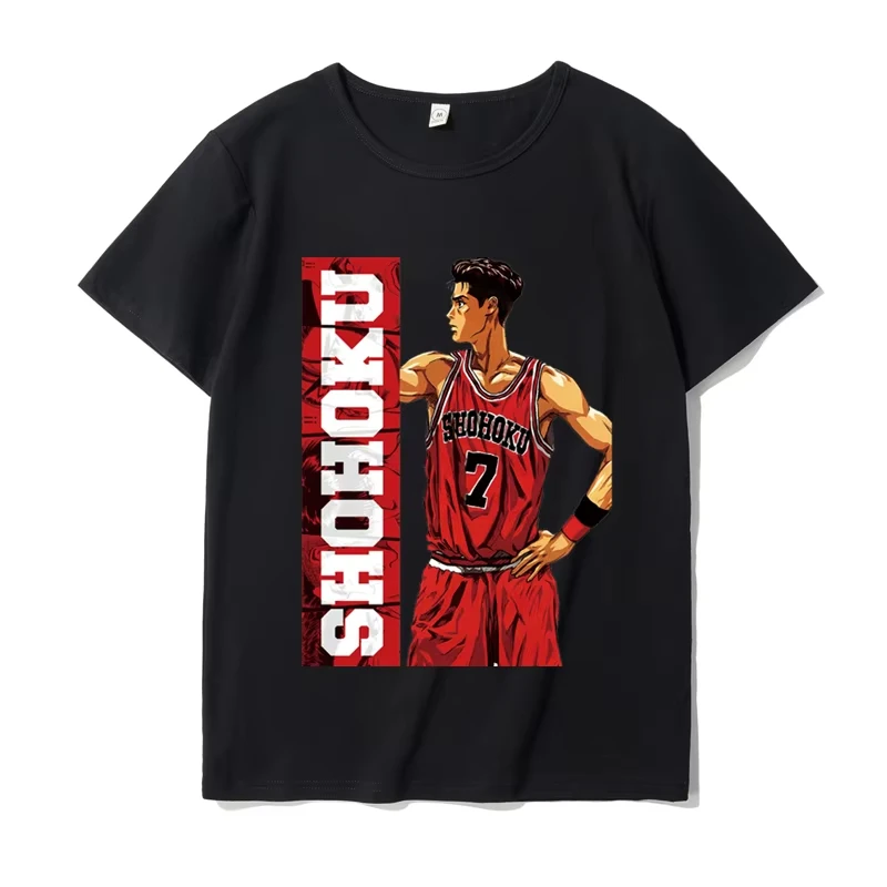 Японская футболка SLAM DUNK Xiangbei Sakuragi Blossom Road с короткими рукавами, мужская и женская футболка с коротким рукавом в стиле аниме для баскетбола
Японская футболка SLAM DUNK Xiangbei Sakuragi Blossom Road с короткими рукавами, мужская и женская футболка с коротким рукавом в стиле аниме для баскетбола