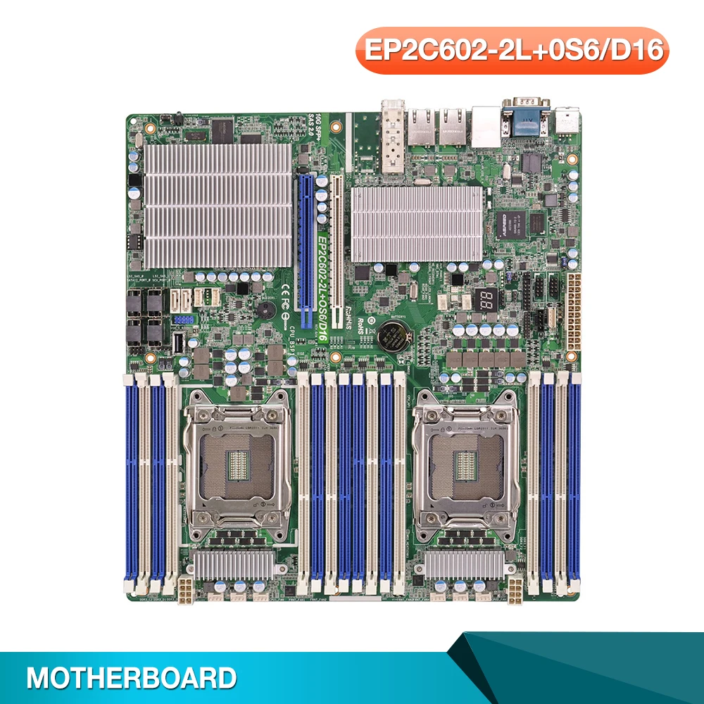 Server Motherboard For EP2C602-2L+0S6/D16 For ASROCK LGA2011 C602 Support E5-1600 2600 4600 V2
Server Motherboard For EP2C602-2L+0S6/D16 For ASROCK LGA2011 C602 Support E5-1600 2600 4600 V2