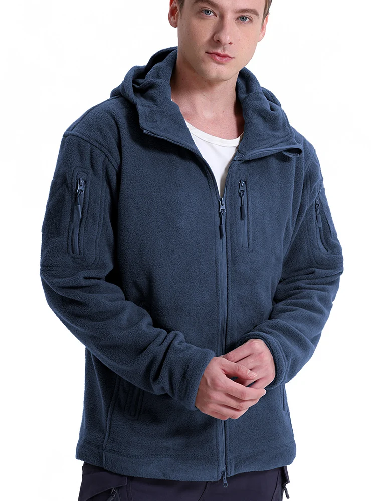 Men's Hunting Fleece Jacket Hiking Hunting Outdoor Fleece Tactical Jacket Winter Warm Full Zip Military Hoodies Multi-Pockets 26 S18d2968afbf5402c896d5ed72758c1eeW