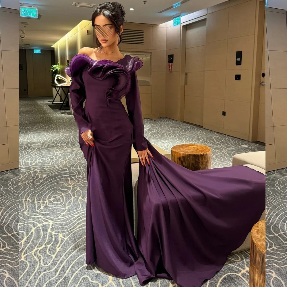 Customized Modern Style Sexy Jersey Pleat Ruched A-line Off-the-shoulder Long Dresses Bespoke Occasion Dresses High Quality
Customized Modern Style Sexy Jersey Pleat Ruched A-line Off-the-shoulder Long Dresses Bespoke Occasion Dresses High Quality