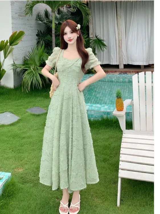 plus Size Women's Beautiful Embroidered Square Neck Long A-Line Dress Summer New Style Waist-Cinching High-End Feelings Dress
plus Size Women's Beautiful Embroidered Square Neck Long A-Line Dress Summer New Style Waist-Cinching High-End Feelings Dress