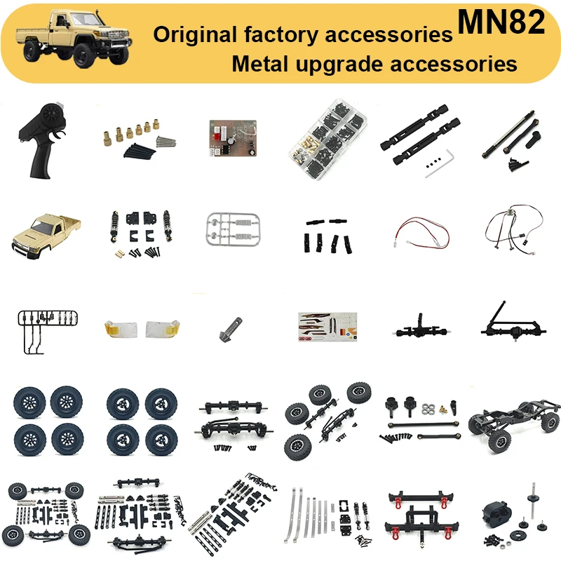 1/12MN82 MN82S MN82PRO Accessory Metal Upgrade Shock Absorbing Circuit Board Shell Light with Battery Charging Cable Parts
1/12MN82 MN82S MN82PRO Accessory Metal Upgrade Shock Absorbing Circuit Board Shell Light with Battery Charging Cable Parts