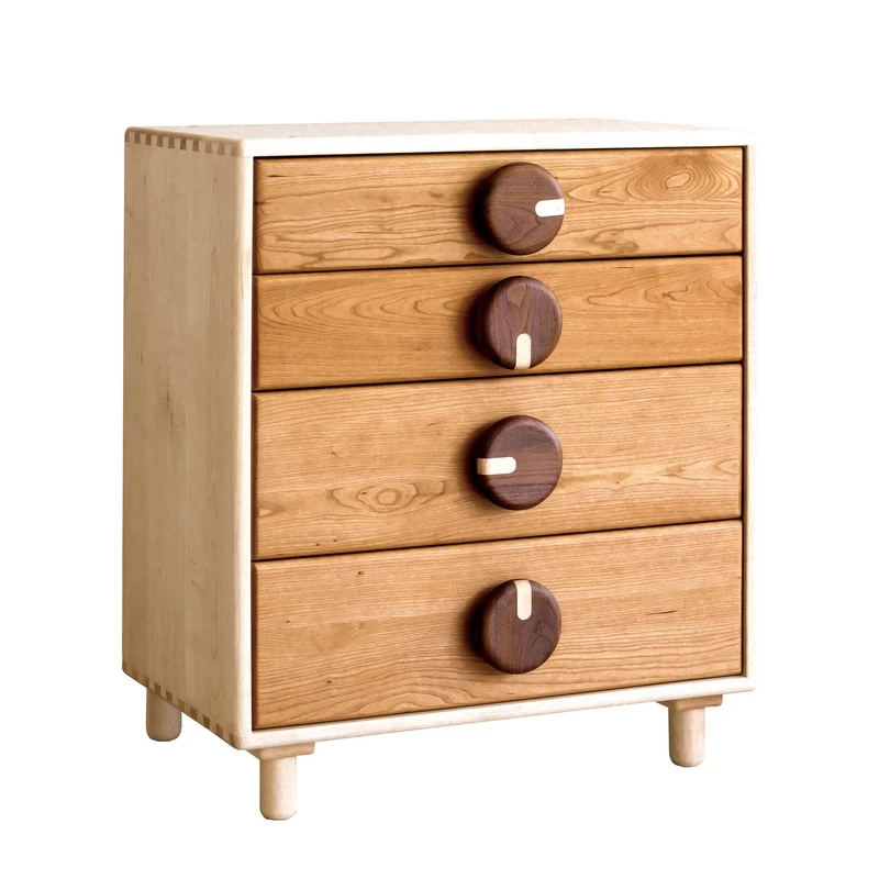 Solid wood children's four-bucket chest storage cabinet drawer children's room furniture
Solid wood children's four-bucket chest storage cabinet drawer children's room furniture