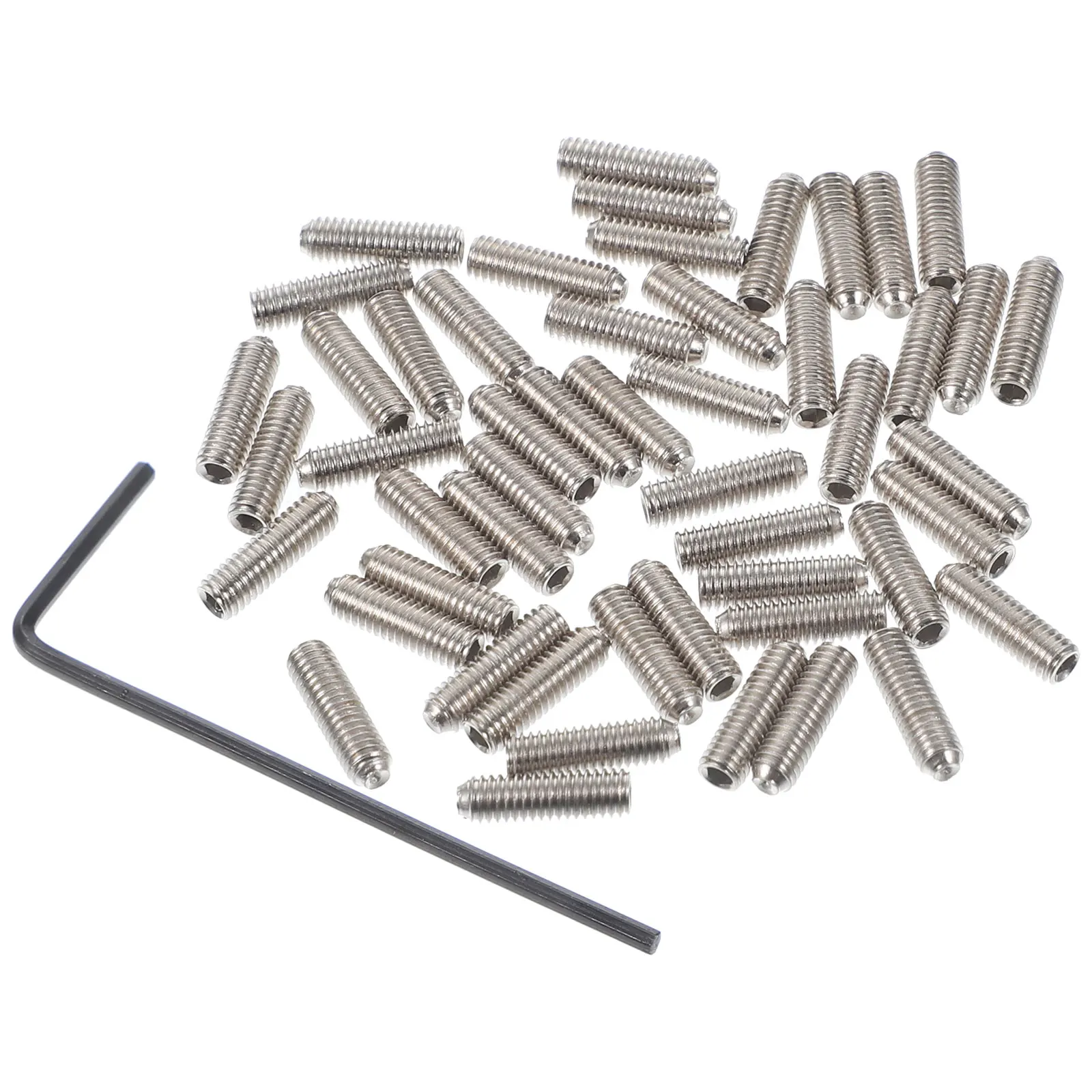 1 set Guitar Bridge Saddles *10mm Silver Screws Height Adjustment Supplies Wrench Bass Durability Easy Install
1 set Guitar Bridge Saddles *10mm Silver Screws Height Adjustment Supplies Wrench Bass Durability Easy Install