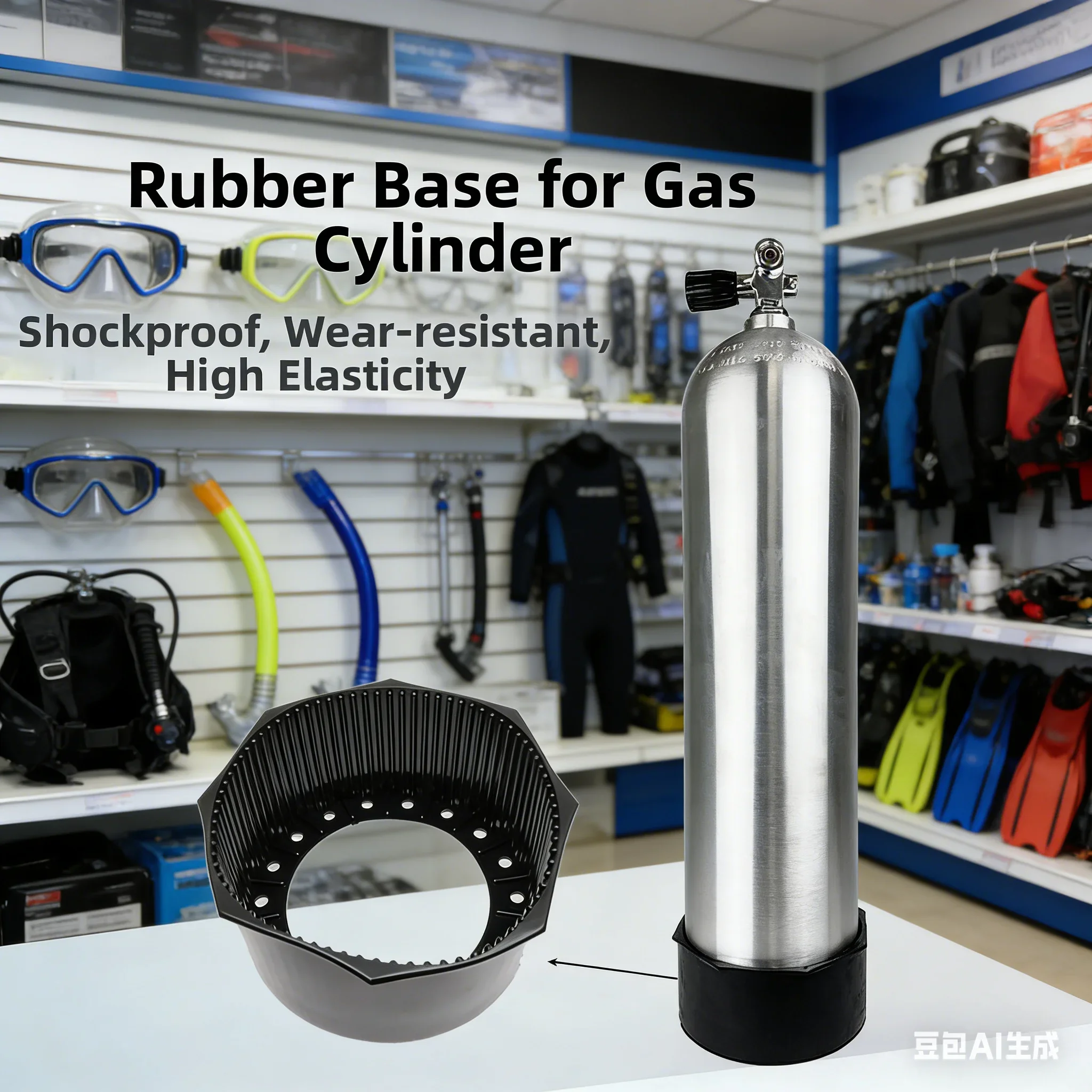 Scuba Diving Tank Boot Base For 4-12L Tank Shockproof Cylinder Bottom Holder Rubber Base Support Air Tank Diving Accessories
Scuba Diving Tank Boot Base For 4-12L Tank Shockproof Cylinder Bottom Holder Rubber Base Support Air Tank Diving Accessories 
