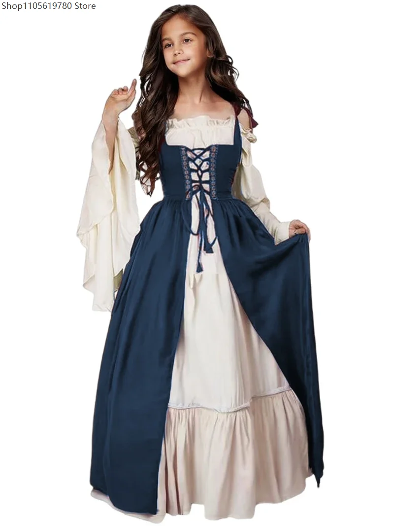 Halloween Cosplay Kids Girls Ball Gown Gothic Medieval Renaissance Costumes Steampunk Plus Size Victorian Princess Theme Dress
Halloween Cosplay Kids Girls Ball Gown Gothic Medieval Renaissance Costumes Steampunk Plus Size Victorian Princess Theme Dress