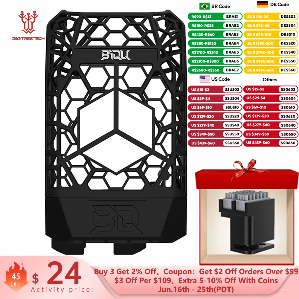 BIGTREETECH Panda Jetpack MJF Nylon Lightweight High Strength Upgrade Panda Jet Cooling Fan Duct For Bambu Lab P1 X1 Panda Revo
BIGTREETECH Panda Jetpack MJF Nylon Lightweight High Strength Upgrade Panda Jet Cooling Fan Duct For Bambu Lab P1 X1 Panda Revo