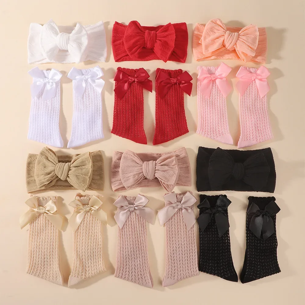 2Pcs Kids Bows Headband Long Socks Set Infant Soft Nylon Hairband Girl Elastic Turban Soft Bow Sock Newborns Headwear Gift
2Pcs Kids Bows Headband Long Socks Set Infant Soft Nylon Hairband Girl Elastic Turban Soft Bow Sock Newborns Headwear Gift