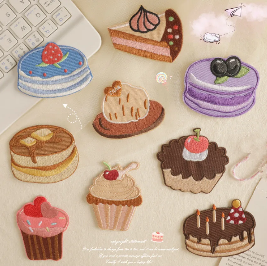 10 Pcs Cakes Embroidered Patches Stick On Clothing Hat Bag Shoe Repair Material Phone Gift Box Decor DIY Accessory
10 Pcs Cakes Embroidered Patches Stick On Clothing Hat Bag Shoe Repair Material Phone Gift Box Decor DIY Accessory