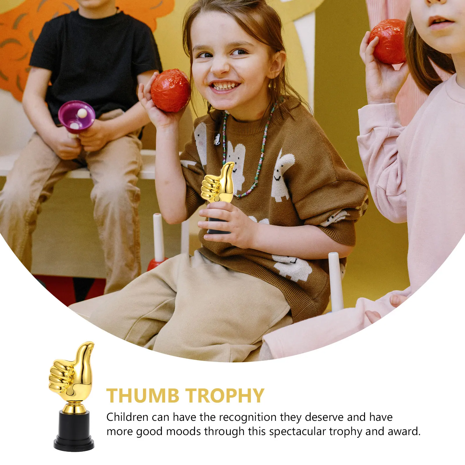 4pcs Plastic Trophies for Children Small Thumb Designed Award Basketball Football Dance Competition Party Prizes Lightweight
4pcs Plastic Trophies for Children Small Thumb Designed Award Basketball Football Dance Competition Party Prizes Lightweight