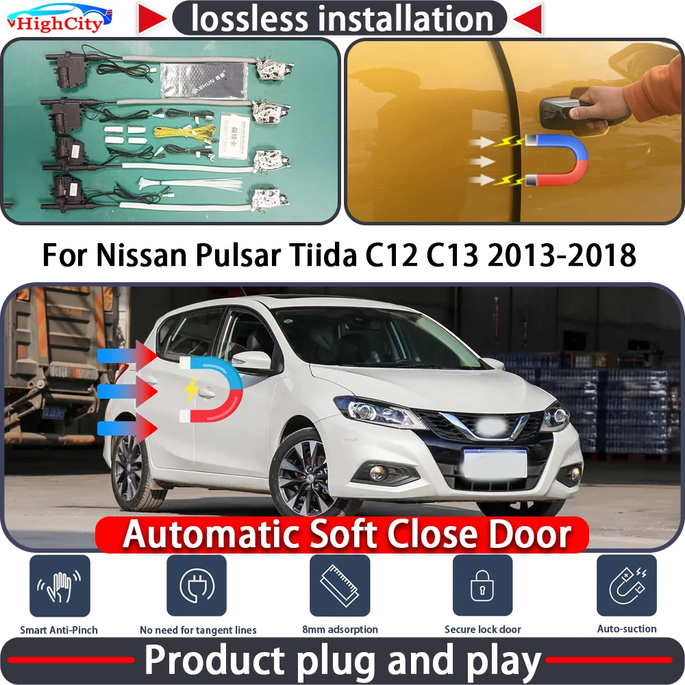 HighCity Electric Closing Door Lock Actuator for Nissan Pulsar Tiida C12 C13 2013-2018 Soft Close Power Latch System Auto Pull
HighCity Electric Closing Door Lock Actuator for Nissan Pulsar Tiida C12 C13 2013-2018 Soft Close Power Latch System Auto Pull