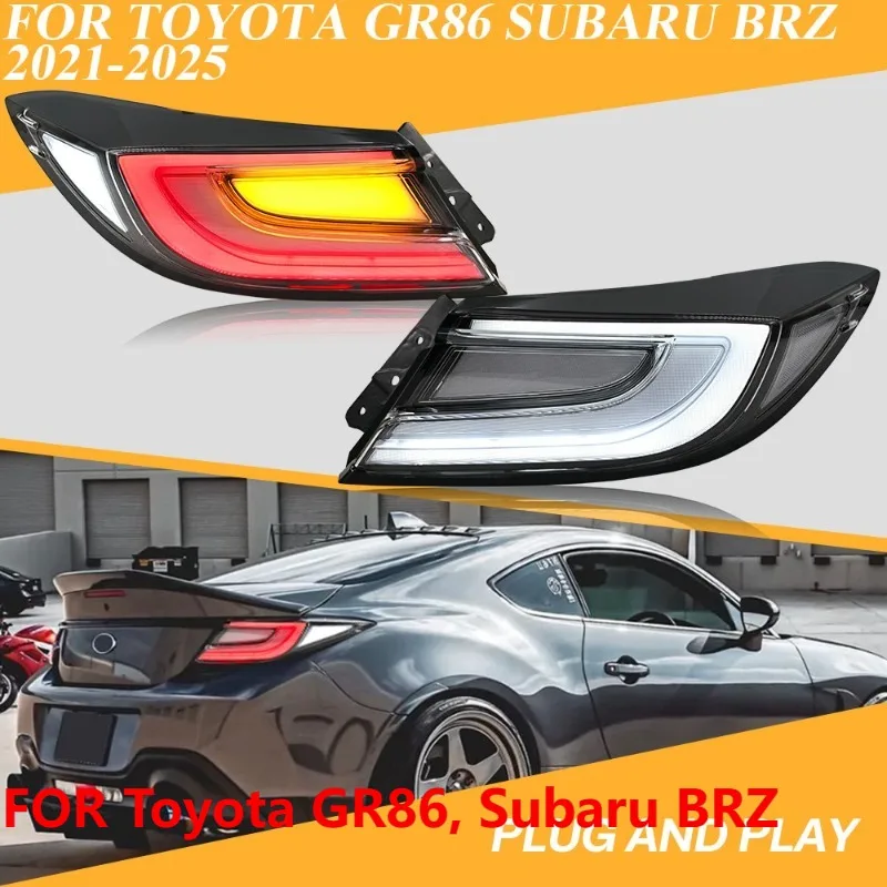 Для Toyota GR86 Subaru BRZ 2021-2025 задние светодиодные задние фонари пара прозрачных ламп
Для Toyota GR86 Subaru BRZ 2021-2025 задние светодиодные задние фонари пара прозрачных ламп