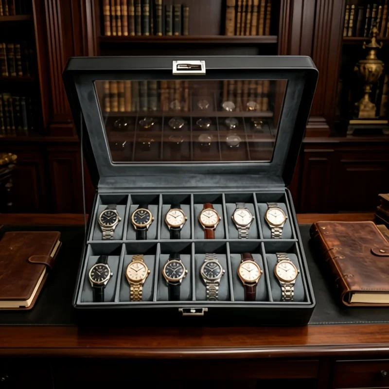 Best Value 7Pcs Watch Organizer Set, 12 Slot Leather Watch Case + 6 Automatic Closure Storage Bags
Best Value 7Pcs Watch Organizer Set, 12 Slot Leather Watch Case + 6 Automatic Closure Storage Bags
