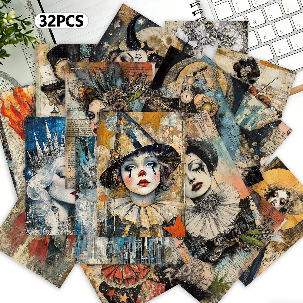 32pcs, Vintage Collage Masks Postcards, Decorative/Greeting Cards/Postcards, High-Quality Printing, Collectible and Postable
32pcs, Vintage Collage Masks Postcards, Decorative/Greeting Cards/Postcards, High-Quality Printing, Collectible and Postable