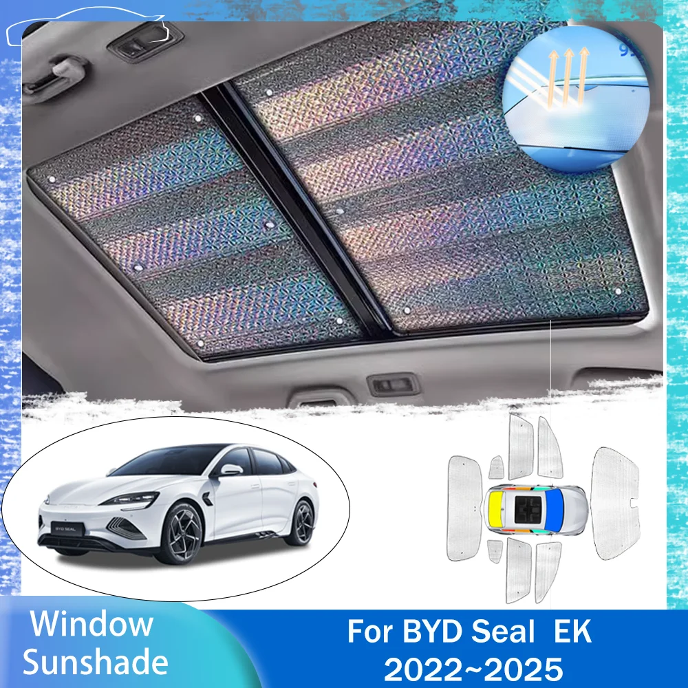 For BYD Seal EK 2022~2025 Windshield Sunshade Car Side Window Anti-UV Thermal Insulation Sun Shade Protector Parasol Accessories
For BYD Seal EK 2022~2025 Windshield Sunshade Car Side Window Anti-UV Thermal Insulation Sun Shade Protector Parasol Accessories