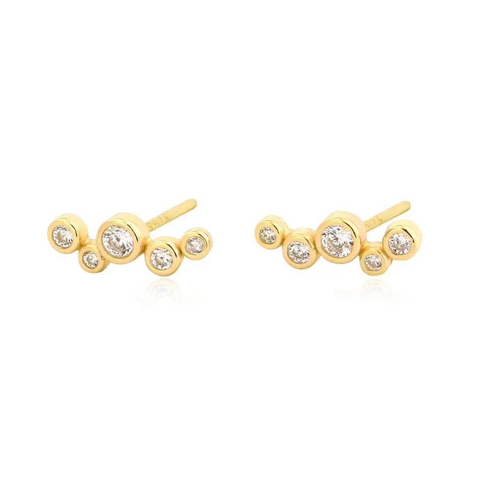 CCFJOYAS 100% 925 Sterling Silver Irregular Round Zircon Stud Earrings for Women Light Luxury Exquisite Bubble Earrings Jewelry
CCFJOYAS 100% 925 Sterling Silver Irregular Round Zircon Stud Earrings for Women Light Luxury Exquisite Bubble Earrings Jewelry