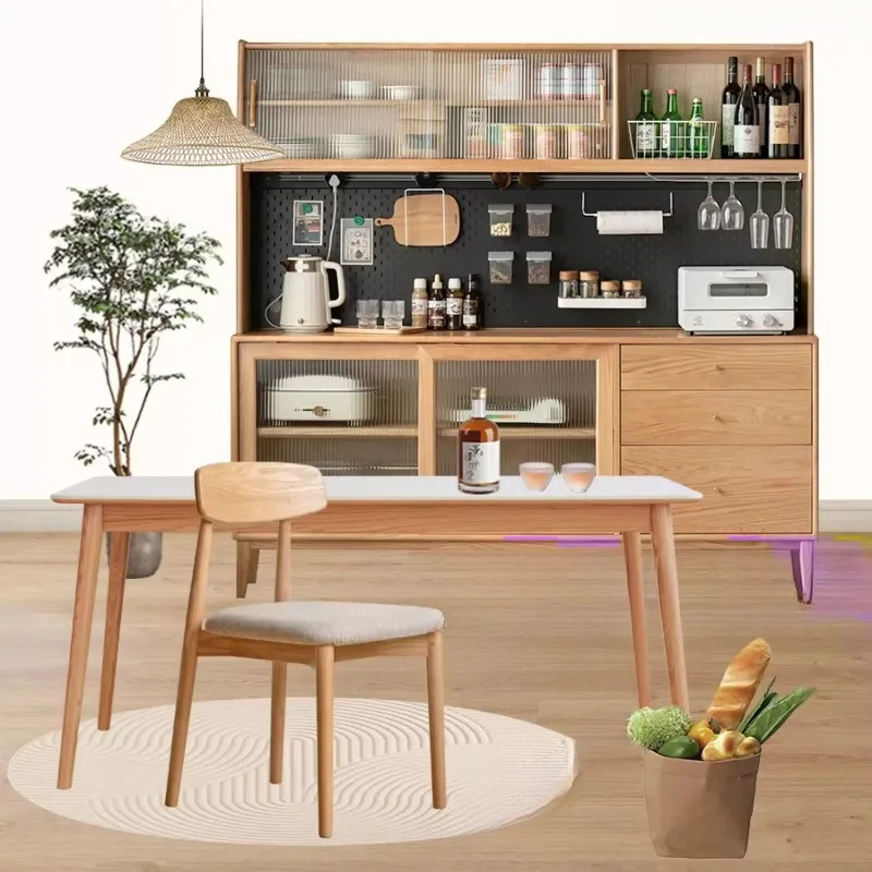 Nordic solid wood dining side cabinet integrated high cabinet household modern simple locker oak tea cabinet
Nordic solid wood dining side cabinet integrated high cabinet household modern simple locker oak tea cabinet