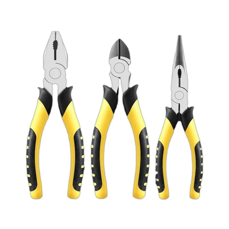 Industrial Grade Heavy Duty Pliers Set Diagonal Cutters Durable Labor-Saving Tool for Home Use - Premium Steel Pliers
Industrial Grade Heavy Duty Pliers Set Diagonal Cutters Durable Labor-Saving Tool for Home Use - Premium Steel Pliers