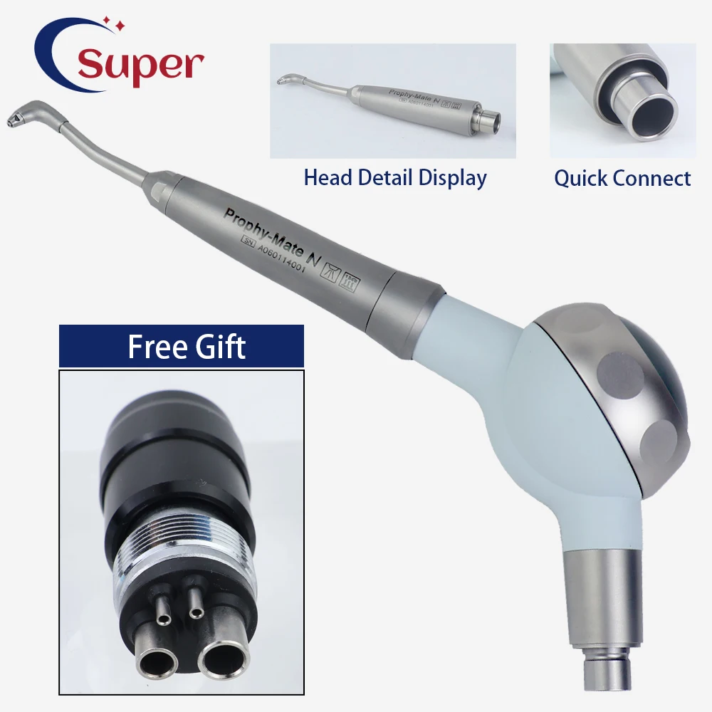 Dental Prophy-Mate neo Air Polishing Prophy Jet Handpiece for NSK Anti Suction oral Hygiene with QD coupling
Dental Prophy-Mate neo Air Polishing Prophy Jet Handpiece for NSK Anti Suction oral Hygiene with QD coupling