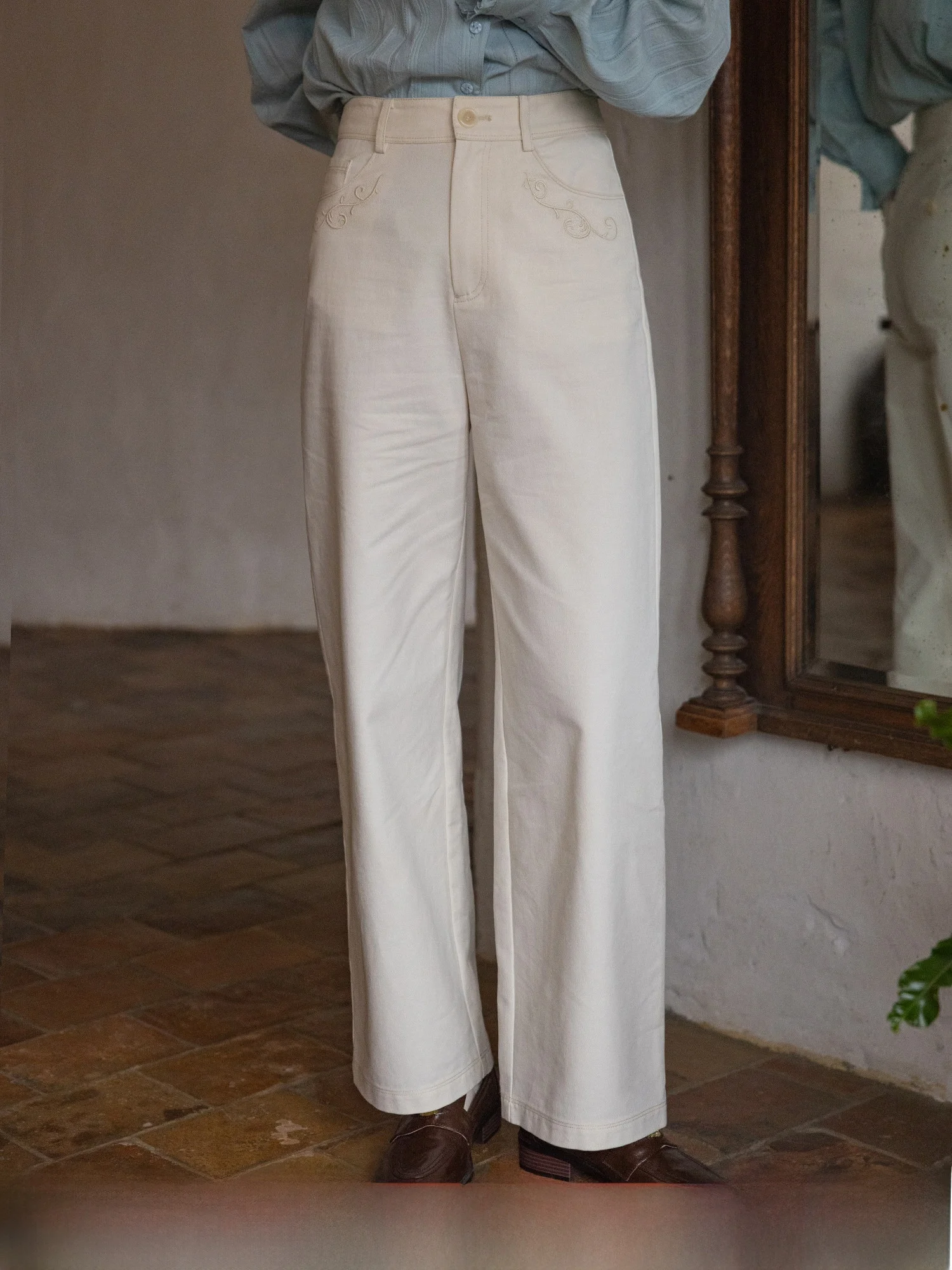 Dailyart High Waist Straight Leg Cotton Embroidered Slimming Casual Pants French Sle Comfortable Breathable Ladies' ...
Dailyart High Waist Straight Leg Cotton Embroidered Slimming Casual Pants French Sle Comfortable Breathable Ladies' ...