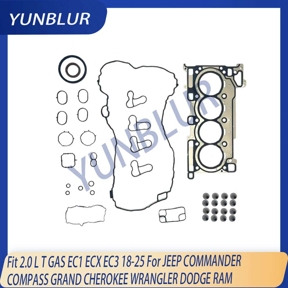 Engine Cylinder Head Gasket Set Fit 2.0 L T GAS EC1 ECX EC3 18-25 For JEEP COMMANDER COMPASS GRAND CHEROKEE WRANGLER DODGE RAM
Engine Cylinder Head Gasket Set Fit 2.0 L T GAS EC1 ECX EC3 18-25 For JEEP COMMANDER COMPASS GRAND CHEROKEE WRANGLER DODGE RAM