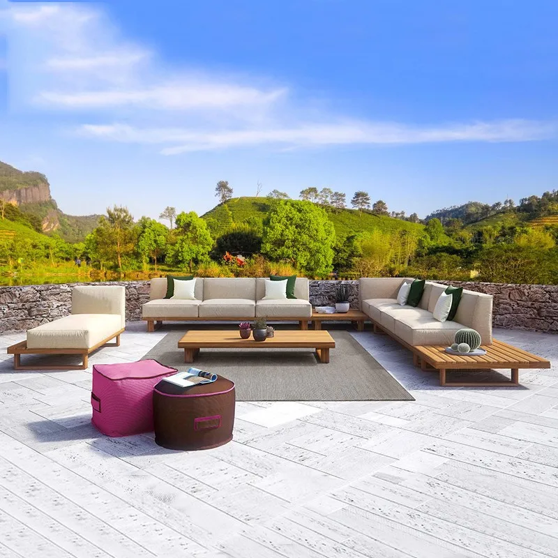 Villa courtyard furniture model room style high-end garden hotel waterproof sunscreen terrace sofa
Villa courtyard furniture model room style high-end garden hotel waterproof sunscreen terrace sofa