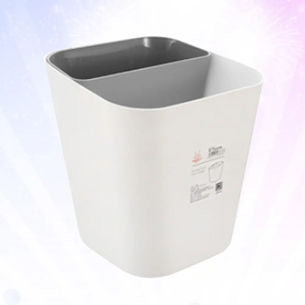 Heavy Duty PP Material Garbage Can Dry and Wet Classification Wastebasket Simple Fashion Home Trash Can for Living Room Bedroom
Heavy Duty PP Material Garbage Can Dry and Wet Classification Wastebasket Simple Fashion Home Trash Can for Living Room Bedroom