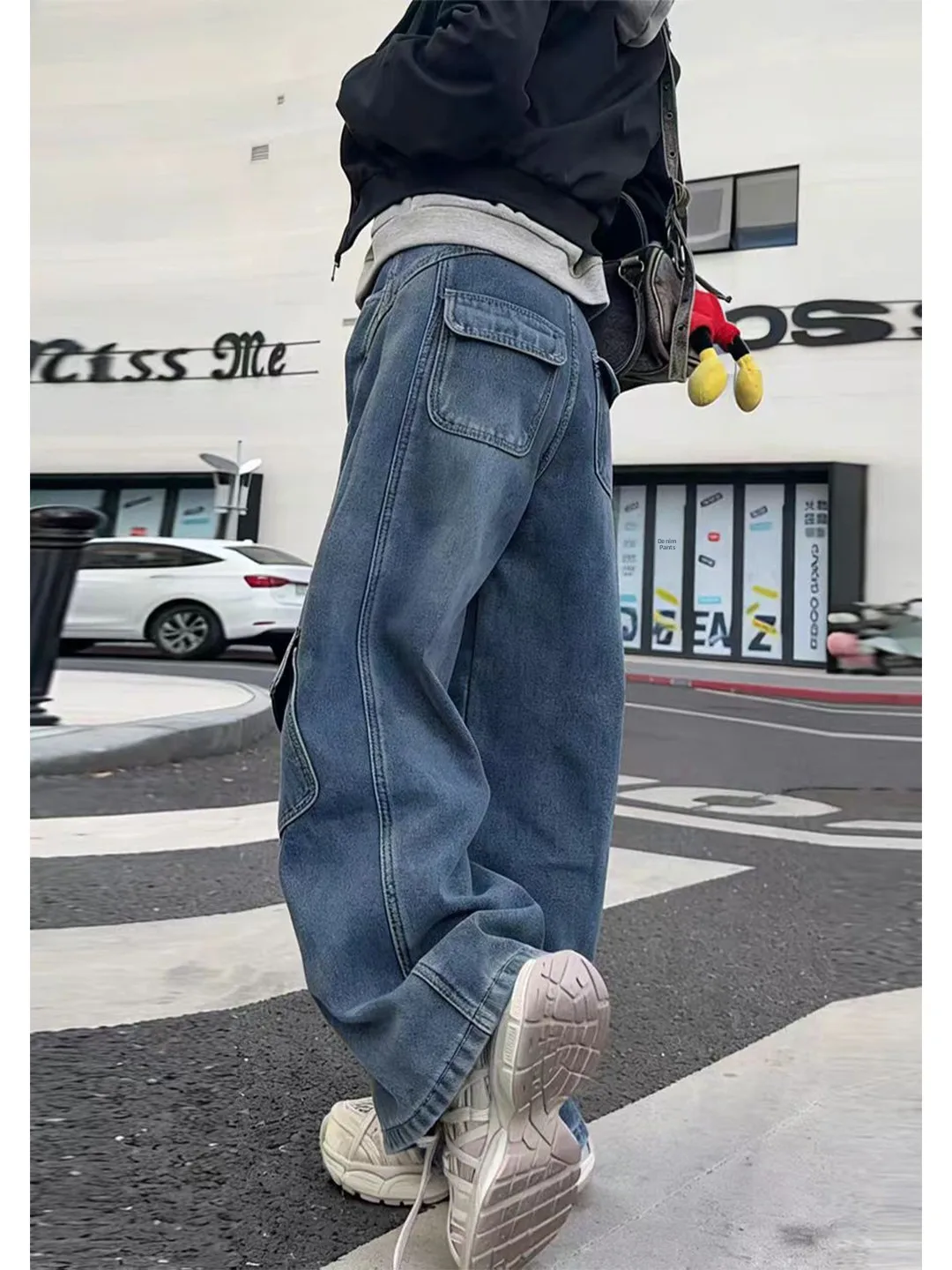 Blue Slanted Cut Knife Jeans Men's Women's Spring American High Street Butt Lifting Workwear High Waist Flared Leg Pants
Blue Slanted Cut Knife Jeans Men's Women's Spring American High Street Butt Lifting Workwear High Waist Flared Leg Pants