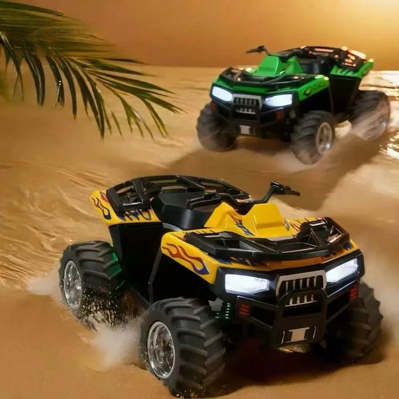 1:64 2.4G Mini Remote Control Off-Road Vehicle Alloy Beach Motorcycle with Lights Simulation Model Boy's Desktop Toy Gift
1:64 2.4G Mini Remote Control Off-Road Vehicle Alloy Beach Motorcycle with Lights Simulation Model Boy's Desktop Toy Gift