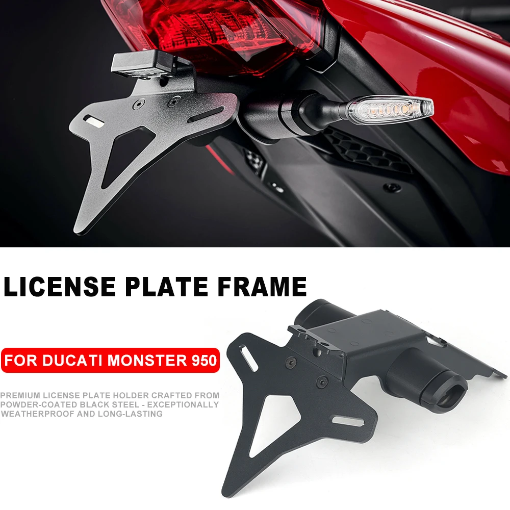 For Ducati Monster 950 2021 To 2023 Models Rear Short Tail Stock License Plate Holder Tailstock Bracket Kit
For Ducati Monster 950 2021 To 2023 Models Rear Short Tail Stock License Plate Holder Tailstock Bracket Kit