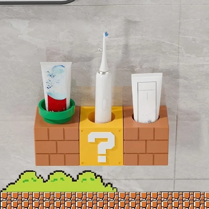 Super Bros Toothpaste Wall Shelf Toothbrush Cosmetic Storage Rack Toiletry Holder Home Decoration Bathroom Makeup Organizer
Super Bros Toothpaste Wall Shelf Toothbrush Cosmetic Storage Rack Toiletry Holder Home Decoration Bathroom Makeup Organizer