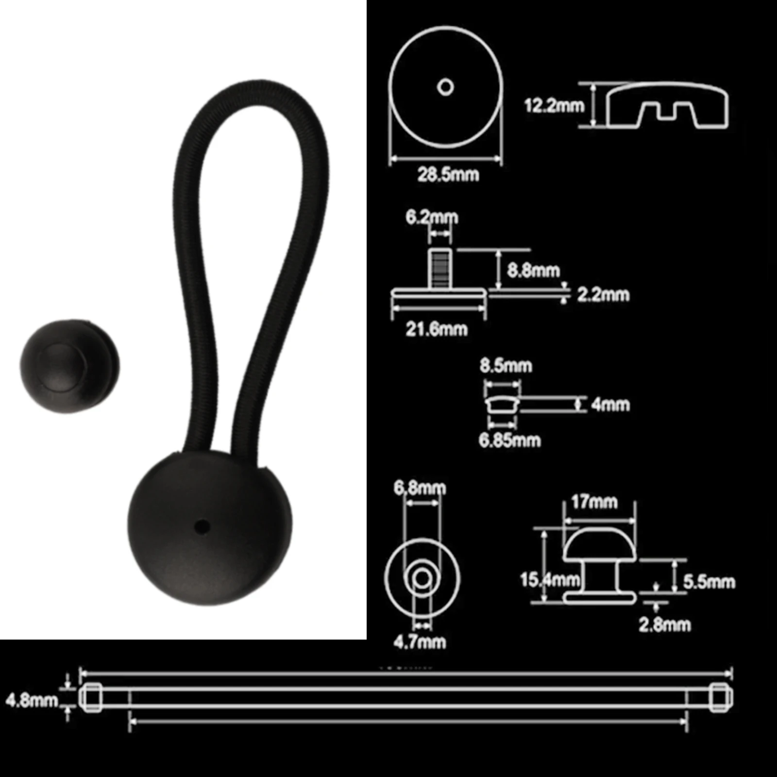 Boat Bungee Clip Elastic Buckle Easy To Disassemble Easy To Install Elastic Design High-quality Materials Practical Use
Boat Bungee Clip Elastic Buckle Easy To Disassemble Easy To Install Elastic Design High-quality Materials Practical Use