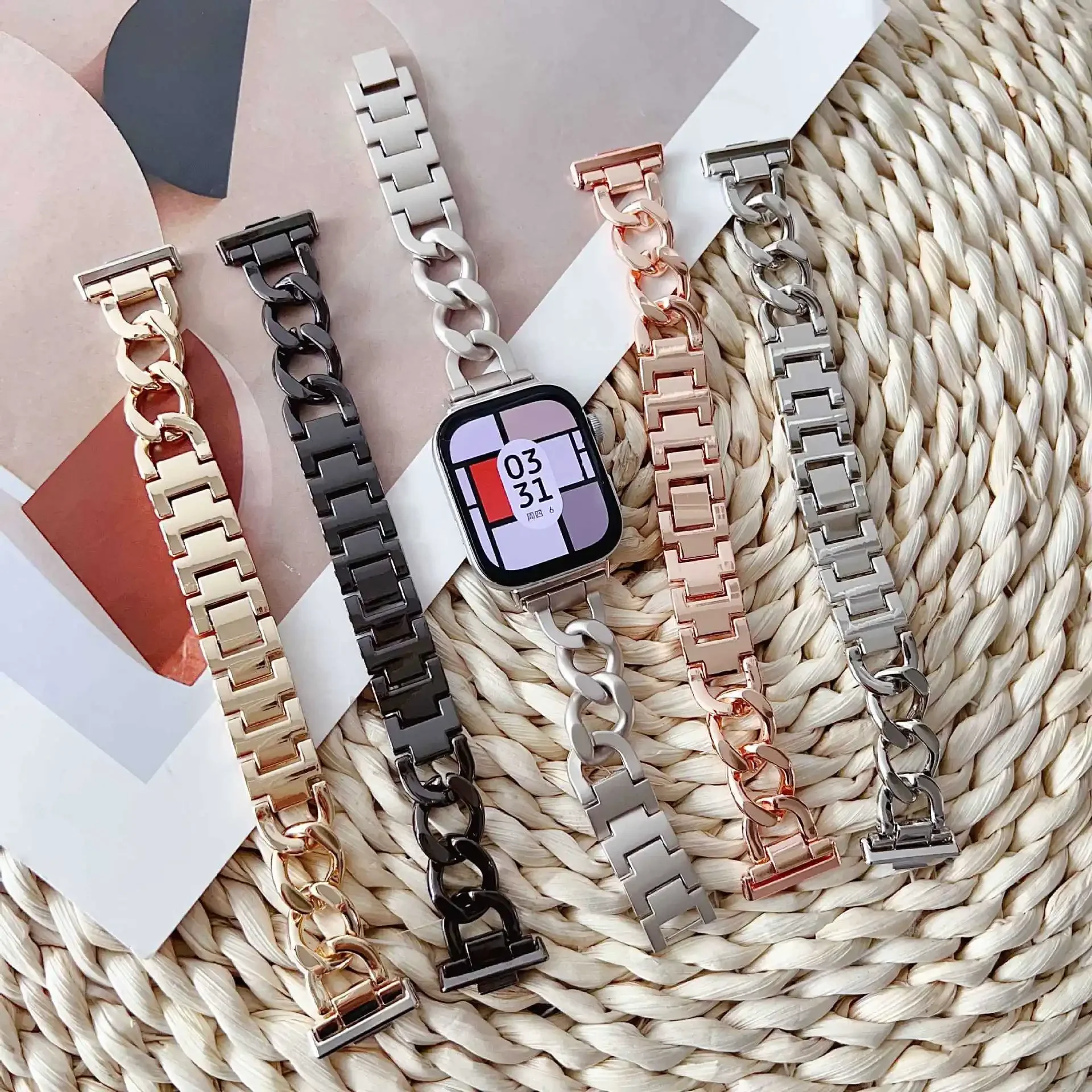 Stainless Steel Watchband for Huawei Watch Fit 3 Smartwatch Accessories Diamond link Bracelet for huawei watch fit 3 Metal Strap
Stainless Steel Watchband for Huawei Watch Fit 3 Smartwatch Accessories Diamond link Bracelet for huawei watch fit 3 Metal Strap