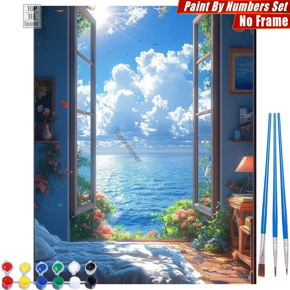 Open sunny window Paints By Numbers Kit - Facing sea cozy Relaxing Activities Day Of The Dead Gift For Husband
Open sunny window Paints By Numbers Kit - Facing sea cozy Relaxing Activities Day Of The Dead Gift For Husband