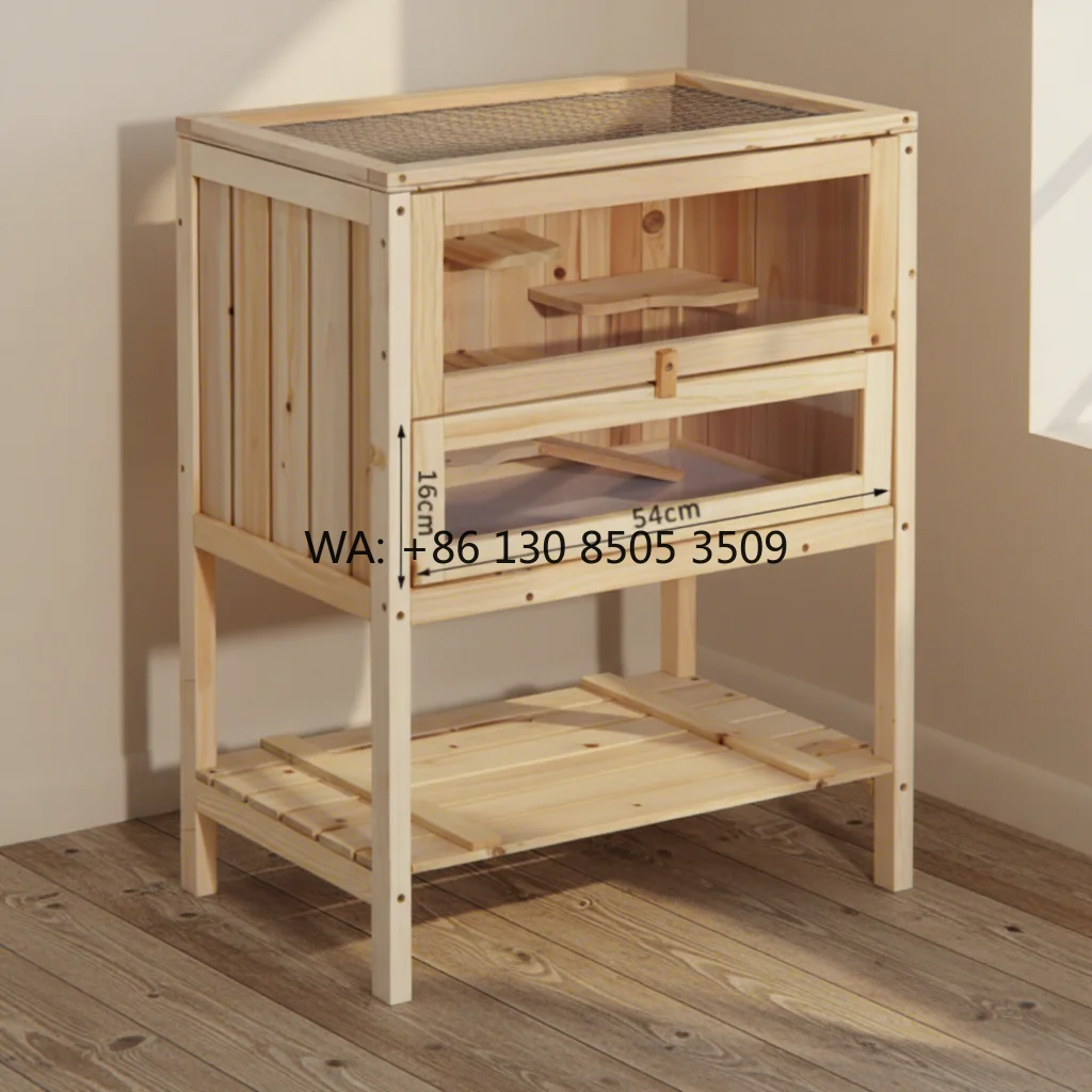 SDHC003 Luxury Modern Eco-friendly Wood Hamster House with Solid Pattern Quadrate Closure Button Plastic for Small Animals
SDHC003 Luxury Modern Eco-friendly Wood Hamster House with Solid Pattern Quadrate Closure Button Plastic for Small Animals