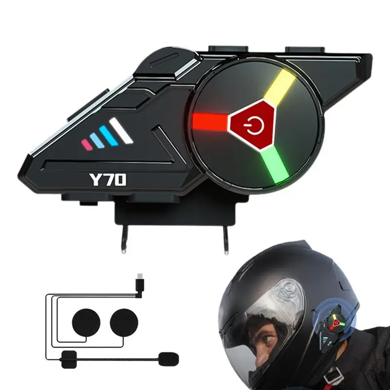 Y70 Motorcycle Blutooth Helmet Headset V5.3 RGB Colorful Lights Earphone IPX6 Waterproof Support Connecting 2 Phones Same Time
Y70 Motorcycle Blutooth Helmet Headset V5.3 RGB Colorful Lights Earphone IPX6 Waterproof Support Connecting 2 Phones Same Time